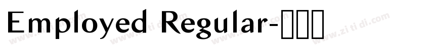 Employed Regular字体转换